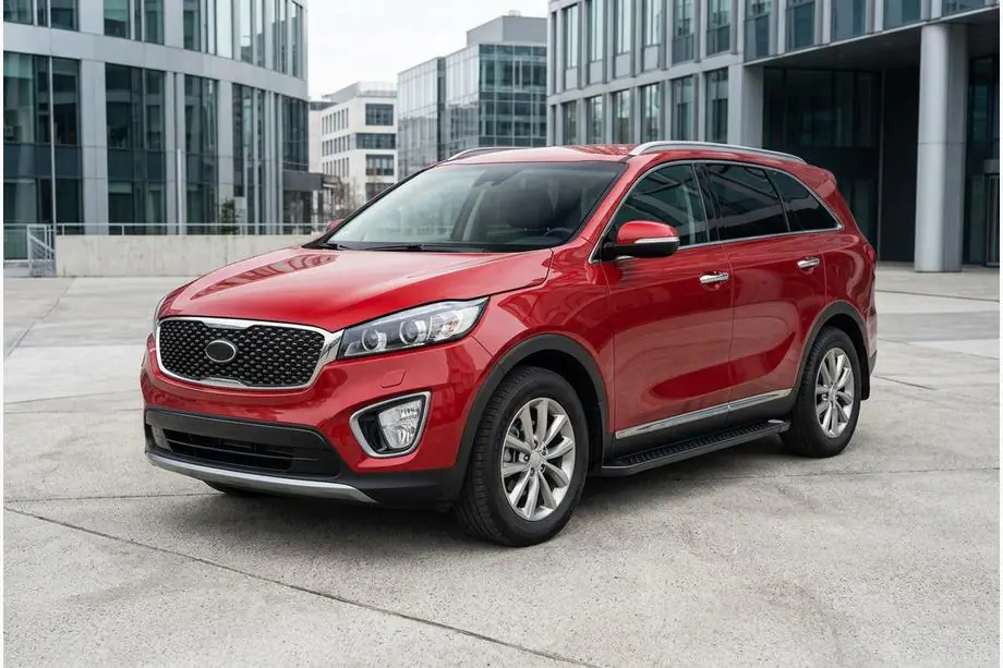 Kia Sorento III UM 2014–2020 Allmond Black sivuportaat (2 kpl, alumiini) Image