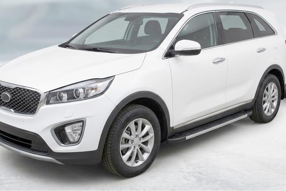 Kia Sorento III UM 2014–2020 Duru sivuportaat (2 kpl, alumiini) Image
