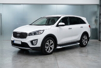 Kia Sorento III UM 2014–2020 Sivuastinlaudat Allmond White (2 kpl, alumiini) kuva 1