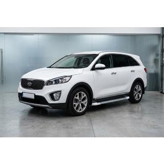 Sivuastinlaudat Allmond White (2 kpl, alumiini) Kia Sorento III UM 2014–2020 kuva 1