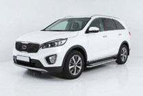 Kia Sorento III UM 2014–2020 Maydos V2 sivuastinlaudat (2 kpl, alumiini / ruostumaton teräs) kuva 1