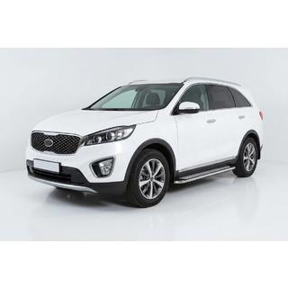Maydos V2 sivuastinlaudat (2 kpl, alumiini / ruostumaton teräs) Kia Sorento III UM 2014–2020 kuva 1