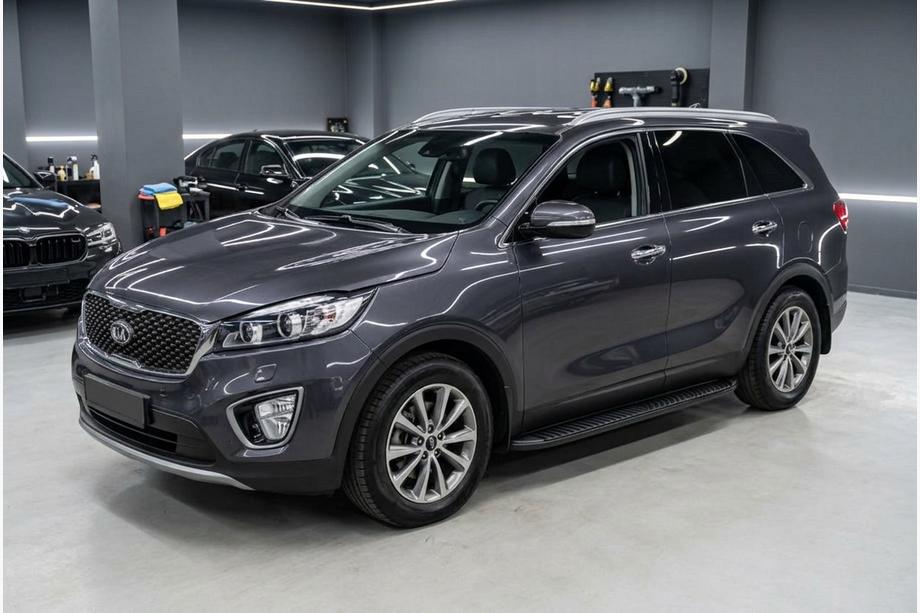 Kia Sorento III UM 2014–2020 Sivukynnykset Tayga Black (2 kpl, alumiini) Image
