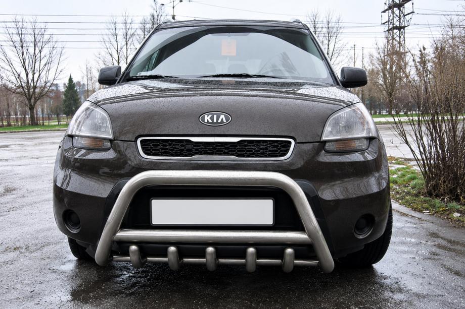 Kia Soul II 2013–2018 Ruostumaton karjapuskuri Image