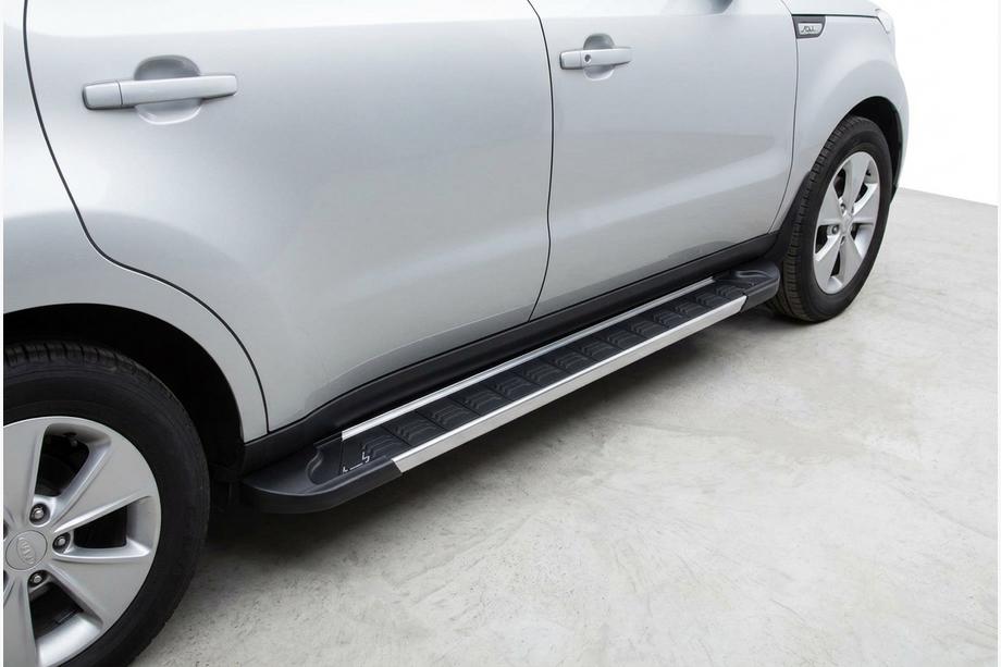 Kia Soul II 2013–2018 RedLine V1 sivuportaat (2 kpl, alumiini) Image