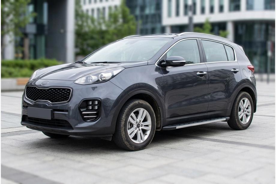 Kia Sportage 2015–2021 Duru sivuastinlaudat (2 kpl, alumiini) Image