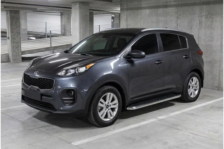 Kia Sportage 2015–2021 Maydos V1 sivuastinlaudat (2 kpl, alumiini / ruostumaton teräs) Image