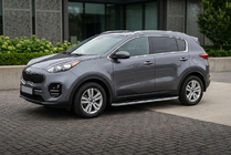 Kia Sportage 2015–2021 Tayga Grey -sivuaskelmat (2 kpl, alumiini) kuva 1