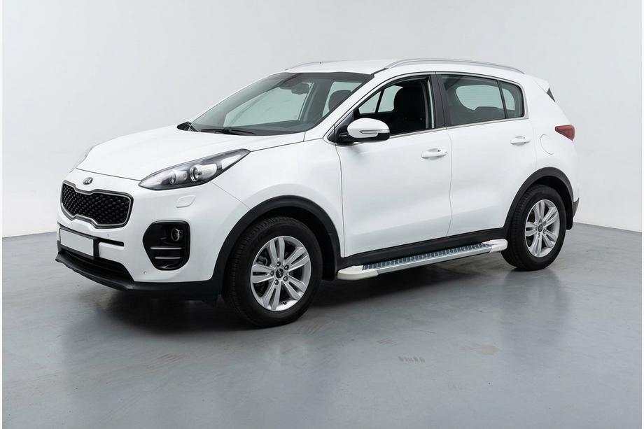 Kia Sportage 2015–2021 Allmond White -sivukynnykset (2 kpl, alumiini) Image