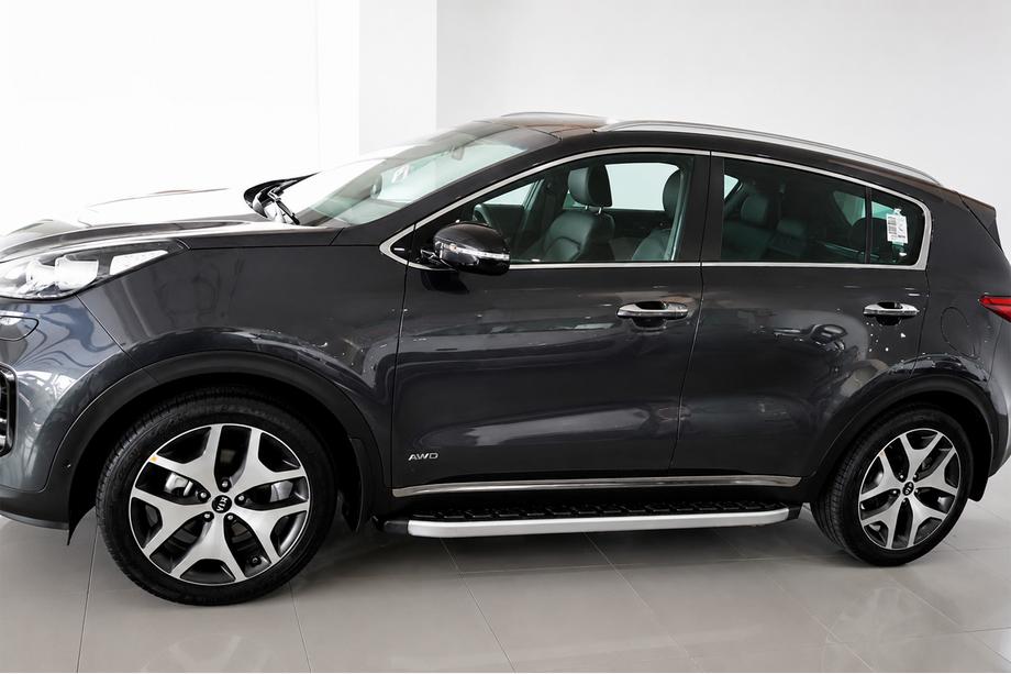 Kia Sportage 2015–2021 Fullmond sivuportaat (2 kpl, alumiini) Image