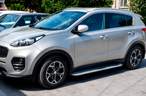 Kia Sportage 2015–2021 Maydos V2 sivuportaat (2 kpl, alumiini ↗ ruostumaton teräs) kuva 3