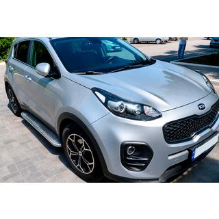 Maydos V2 sivuportaat (2 kpl, alumiini ↗ ruostumaton teräs) Kia Sportage 2015–2021 kuva 2