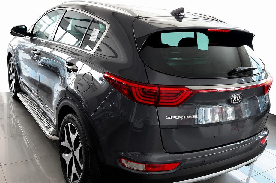 Kia Sportage 2015–2021 Maydos V2 sivuportaat (2 kpl, alumiini ↗ ruostumaton teräs) Image
