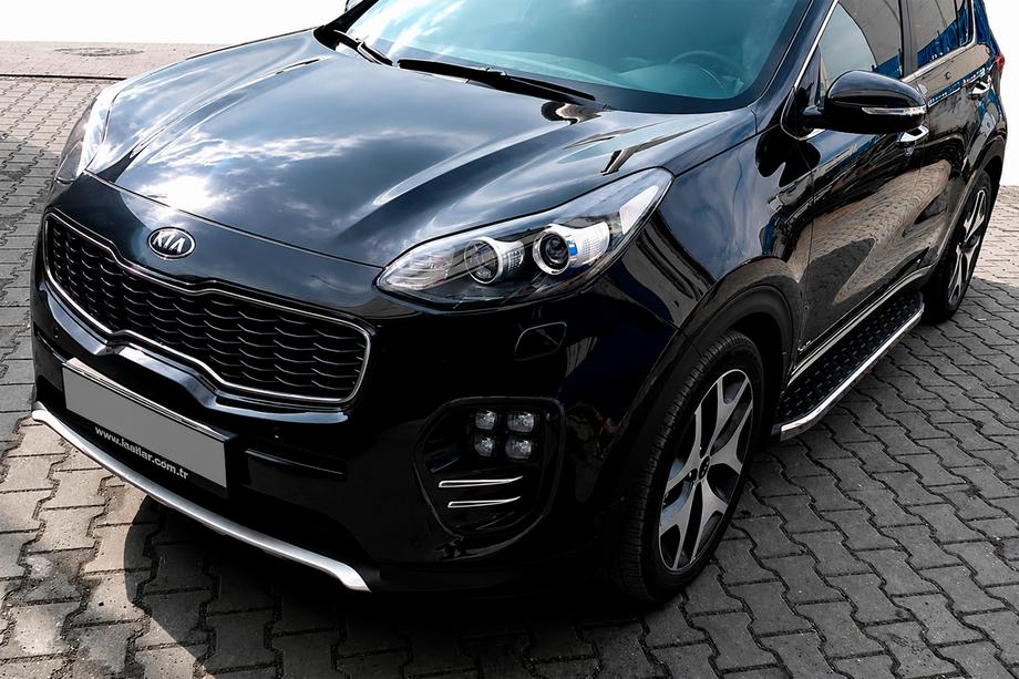 Kia Sportage 2015–2021 BlackLine-sivuporrassarja (2 kpl, alumiini) Image