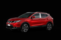 Nissan Qashqai 2014–2021 Kromiset ovipilarisuojat (4 kpl, ruostumaton teräs) kuva 3