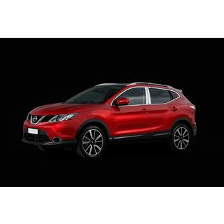 Kromiset ovipilarisuojat (4 kpl, ruostumaton teräs) Nissan Qashqai 2014–2021 kuva 3