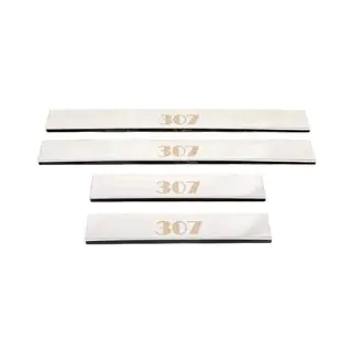 Carmos V1 kynnyslistat (4 kpl, ruostumaton teräs)