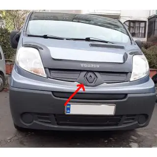 Jäähdyttimen säleikön talvisuojus, yläosa Renault Trafic 2001–2015 kuva 1