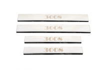 Peugeot 3008 2008–2016 Carmos kynnyslistat (4 kpl, teräs) kuva 1