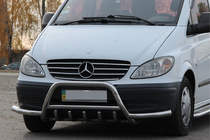 Mercedes Viano 2004–2014 Kengurupuskuri WT003-Plus lisäkaarilla (ruostumaton teräs) kuva 3