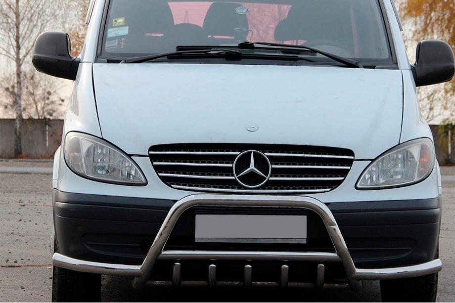 Mercedes Viano 2004–2014 Kengurupuskuri WT003-Plus lisäkaarilla (ruostumaton teräs) Image
