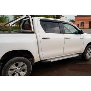 Allmond Grey -sivuporrassarja (2 kpl, alumiini) Toyota Hilux 2015– kuva 2