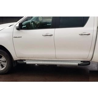 Allmond Grey -sivuporrassarja (2 kpl, alumiini) Toyota Hilux 2015– kuva 4