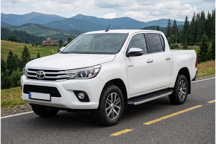 Toyota Hilux 2015– Fullmond sivuportaat (2 kpl, alumiini) Image