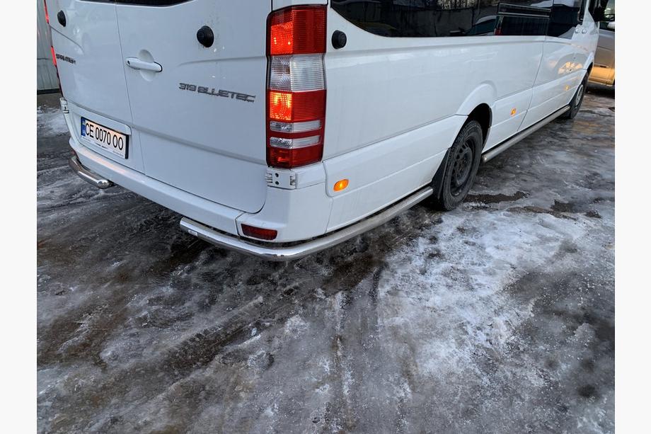 Volkswagen Crafter 2006–2016 Kulmikkaat sivuputket takapyörän taakse (2 kpl, ruostumaton teräs) ExtraLong Kuva 9