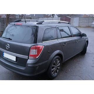 Alumiiniset kattokaiteet (Caravan, kromi) Opel Astra H 2004–2013 kuva 2