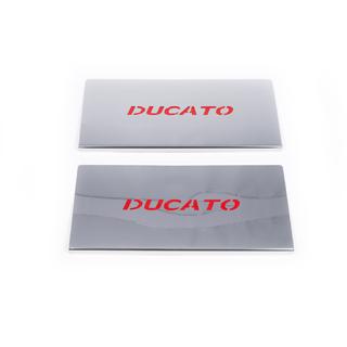 Punaiset sisäkynnyslistat (2 kpl, ruostumaton teräs) Fiat Ducato 2006–2025 kuva 2