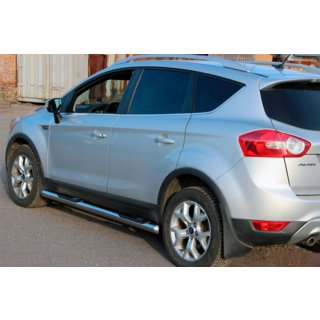 Suorat sivuputket (2 kpl, ruostumaton teräs) Ford Kuga 2008–2013 kuva 3