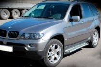 BMW X5 E53 1999–2006 Allmond Grey sivuastinlaudat (2 kpl, alumiinia) kuva 2
