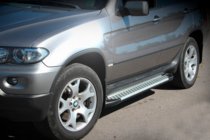 BMW X5 E53 1999–2006 Allmond Grey sivuastinlaudat (2 kpl, alumiinia) kuva 1