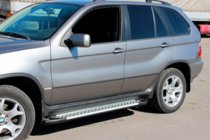 BMW X5 E53 1999–2006 Allmond Grey sivuastinlaudat (2 kpl, alumiinia) kuva 3