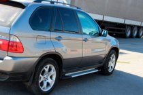 BMW X5 E53 1999–2006 Allmond Grey sivuastinlaudat (2 kpl, alumiinia) kuva 5