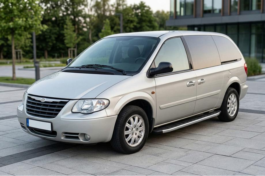 Chrysler Voyager 2001–2007 Fullmond sivuportaat (2 kpl, alumiini) Image