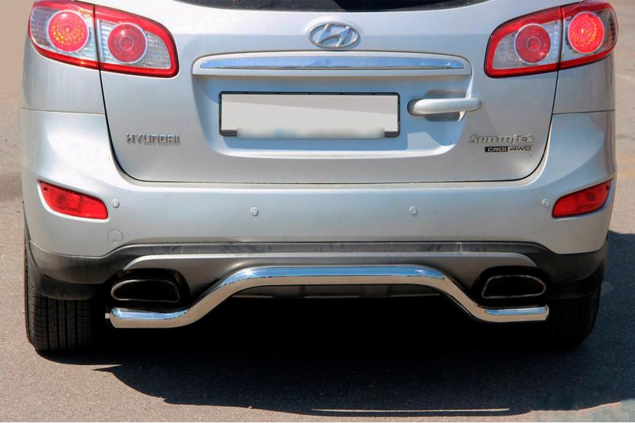 Hyundai Santa Fe 2 2006–2012 Takakaari AK007-2 (ruostumaton teräs) Image