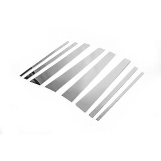 Ovipilarien kromilistat (8 kpl, ruostumaton teräs) Toyota Land Cruiser Prado 120 2002–2009 kuva 3
