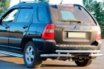 Kia Sportage 2004–2010 Takakaari AK007 (ruostumaton teräs) kuva 1