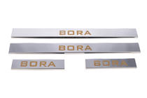 Volkswagen Bora 1998–2004 Carmos-kynnyslistat (4 kpl, ruostumaton teräs) kuva 2