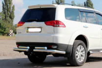 Mitsubishi Pajero Sport 2008–2015 Takasuojakaari AK003-Special (2 kpl, ruostumaton teräs) kuva 1
