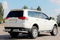 Mitsubishi Pajero Sport 2008–2015 Takasuojakaari AK003-Special (2 kpl, ruostumaton teräs) kuva 3