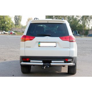 Takasuojakaari AK003-Special (2 kpl, ruostumaton teräs) Mitsubishi Pajero Sport 2008–2015 kuva 2