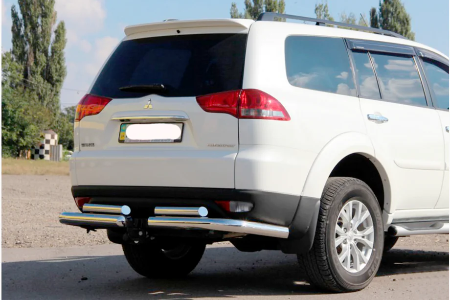 Mitsubishi Pajero Sport 2008–2015 Takasuojakaari AK003-Special (2 kpl, ruostumaton teräs) Image