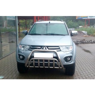 Etusuojakaari WT002 (ruostumaton teräs) Mitsubishi Pajero Sport 2008–2015 kuva 1