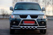 Mitsubishi Pajero Sport 1996–2007 Keulasuoja ST015↗WT (ruostumaton teräs) kuva 2