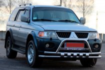 Mitsubishi Pajero Sport 1996–2007 Keulasuoja ST015↗WT (ruostumaton teräs) kuva 3