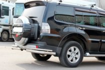 Mitsubishi Pajero Wagon IV 2006–2021 Takakaari AK003 Tupla (ruostumaton teräs) kuva 3
