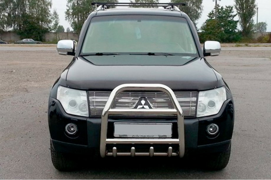 Mitsubishi Pajero Wagon IV 2006–2021 Karjapuskuri QT007 (ruostumaton teräs) Image